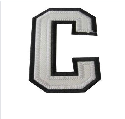 Stitched NHL Patch Philadelphia Flyers Captain White C Patch