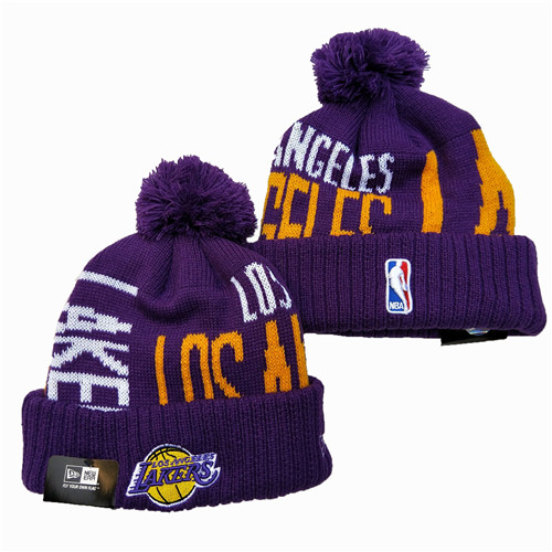 Los Angels Lakers Team Logo Knit Hat YD