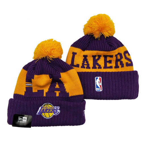 Lakers Team Logo Knit Hat YD