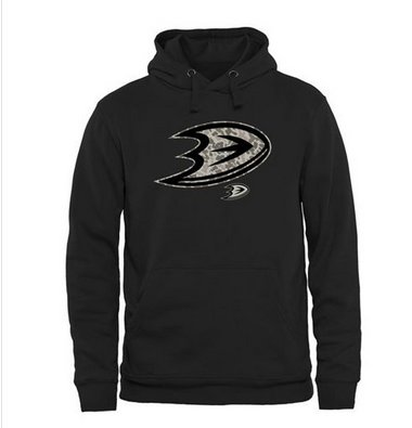 Men's Anaheim Ducks Black Rink Warrior Pullover Hoodie
