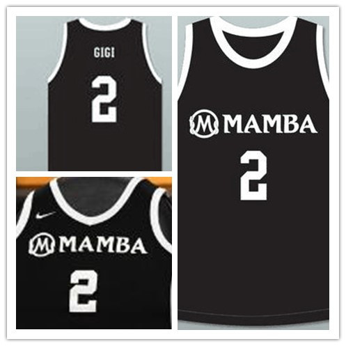 Women Mamba #2 Gigi Black Kobe Bryant Daughter Jersey