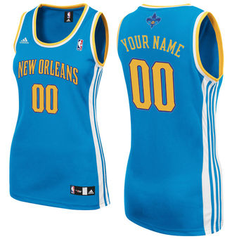 adidas New Orleans Hornets Women's Custom Replica Road Jersey