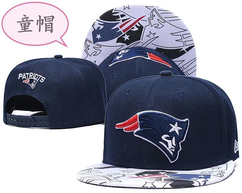 Youth Patriots Team Logo Navy Adjustable Hat GS