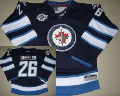 Youth Kids Winnipeg Jets 26 Blake Wheeler Blue NHL Jerseys