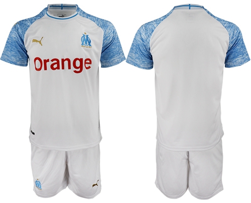 Marseille Blank Home Soccer Club Jersey