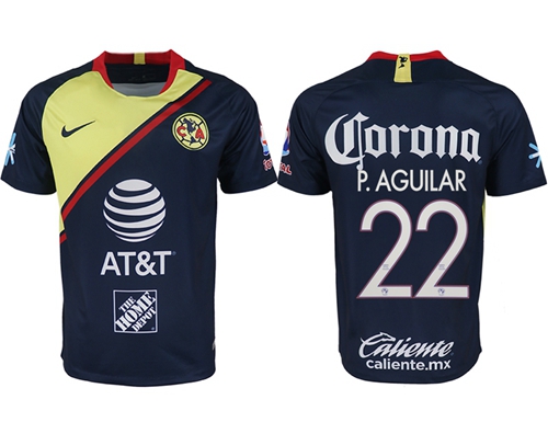 America #22 P.Aguilar Away Soccer Club Jersey