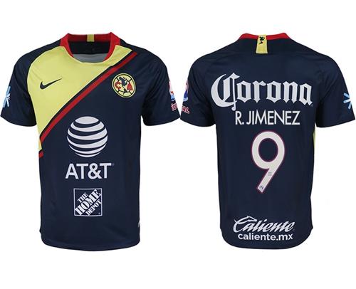 America #9 R.Jimenez Away Soccer Club Jersey