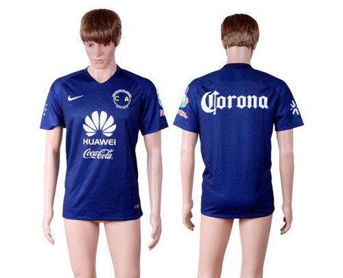 America Blank Blue Soccer Club Jersey