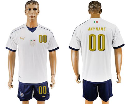 Italy Personalized Away Soccer Country Jersey