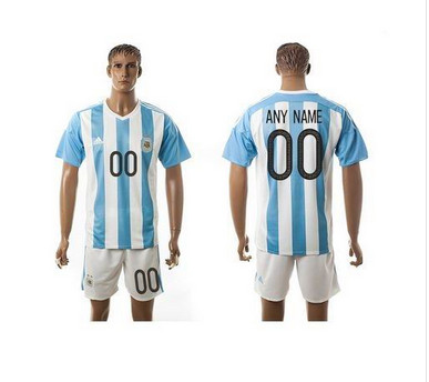 Argentina Personalized Home Soccer Country Jersey