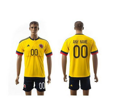 Colombia Personalized Home Soccer Country Jersey