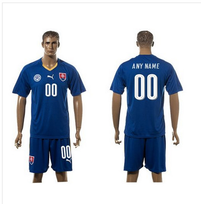 Slovakia Personalized Away Soccer Country Jersey