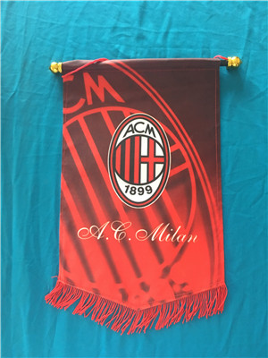 AC Milan Hang Flag Decor Football Fans Souvenir