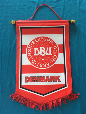 Denmark Hang Flag Decor Football Fans Souvenir
