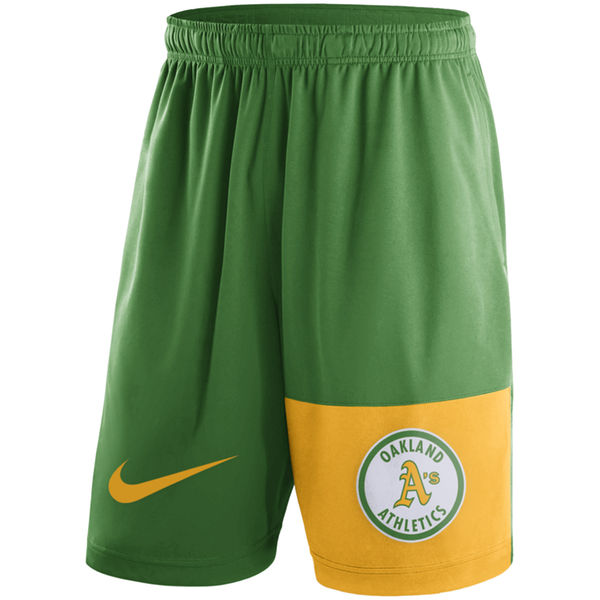 55Men's Oakland Athletics Nike Green Cooperstown Collection Dry Fly Shorts