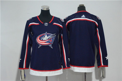 Adidas Blue Jackets Blank Navy Blue Home Authentic Stitched Youth NHL Jersey