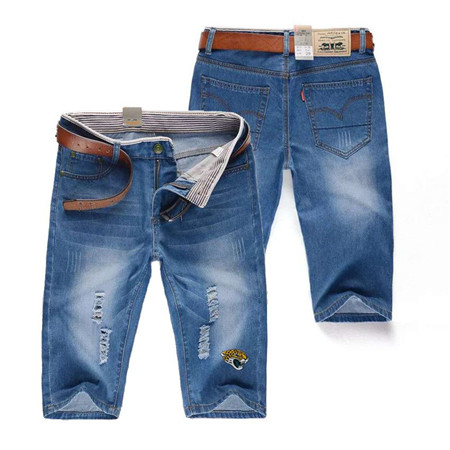 Jacksonville Jaguars Team Logo Light Blue NFL Jeans