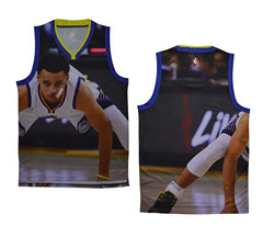 NBA moments version of the Golden State Warriors Curry hands on white jersey vest