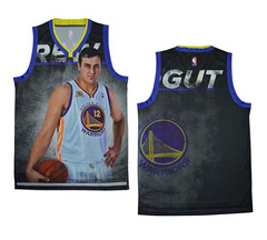 The NBA moments version of the golden state warriors 12 jersey blank vest