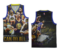 NBA moments version of the Golden State Warriors Curry large collection of white shirts vest