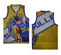 NBA moments version of the golden state warriors garage victory back blank jersey vests
