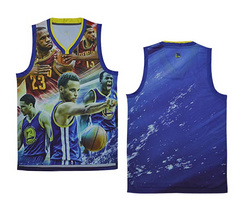 NBA moments version of the Golden State Warriors VS Knight Warriors blank jersey vest