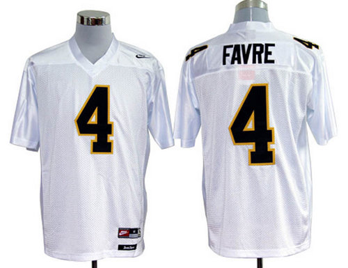 Nike Southern Mississippi Golden Eagles Brett Favre 4 White College Football Throwback Jerseys